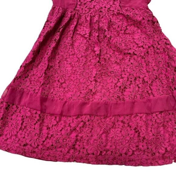 Dex Maroon Lace Mini Dress US M - Picture 6 of 8